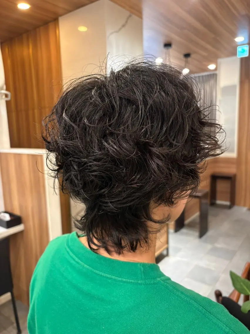 ショート パーマ ウルフカット :)) Konoha⋆。˚✩のヘアスタイル