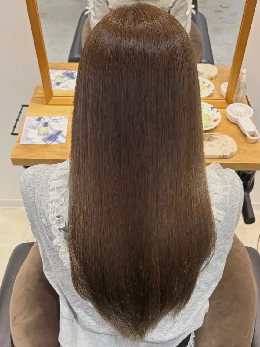 ロング カラー ベージュカラー ヘアカラー ここね/透明感 カラー/ナチュラルのヘアスタイル