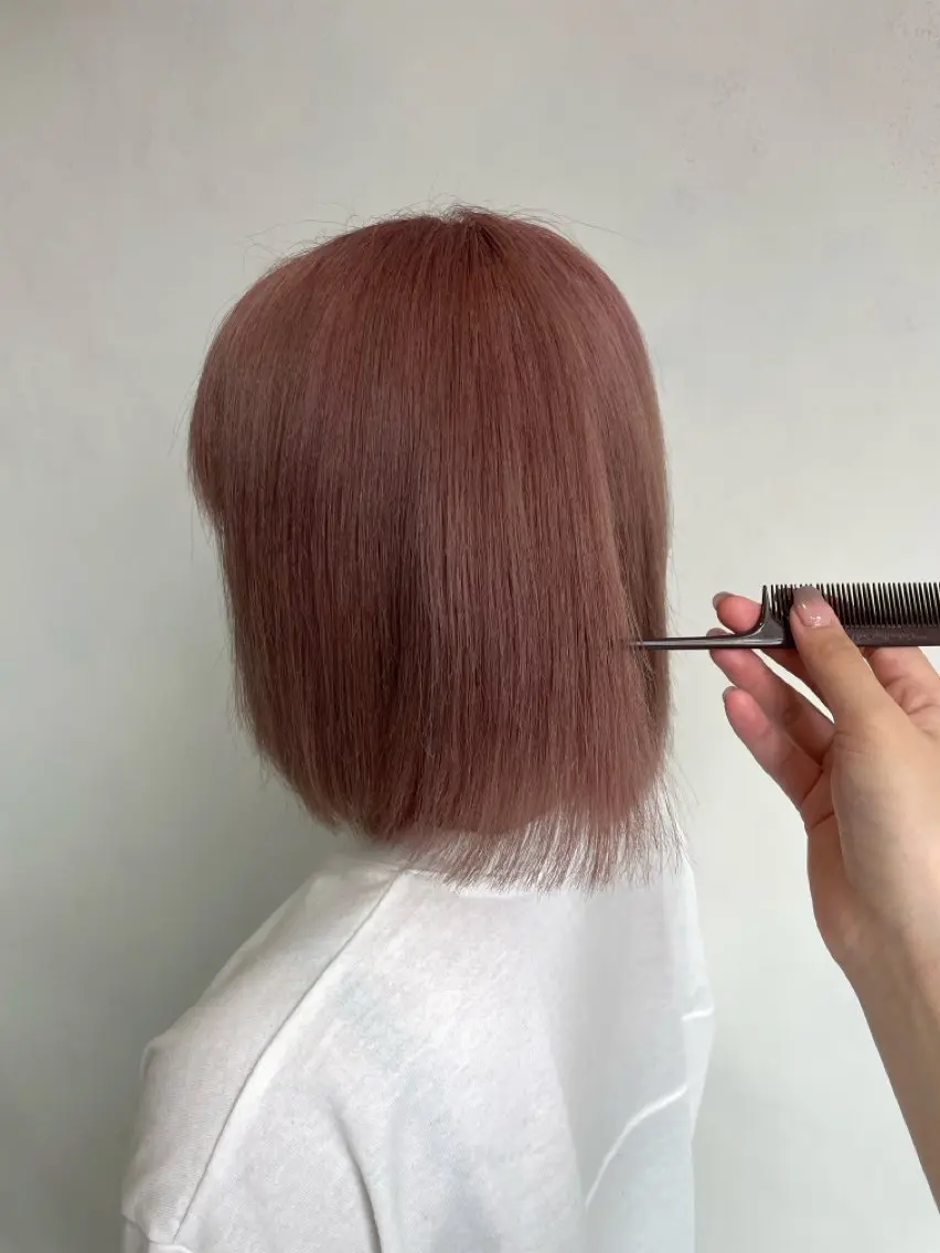 ミディアム カラー ベージュカラー ブリーチ 透明感カラー ダブルカラー ピンクカラー Lemon hair ❤︎MAHIRO❤︎のヘアスタイル