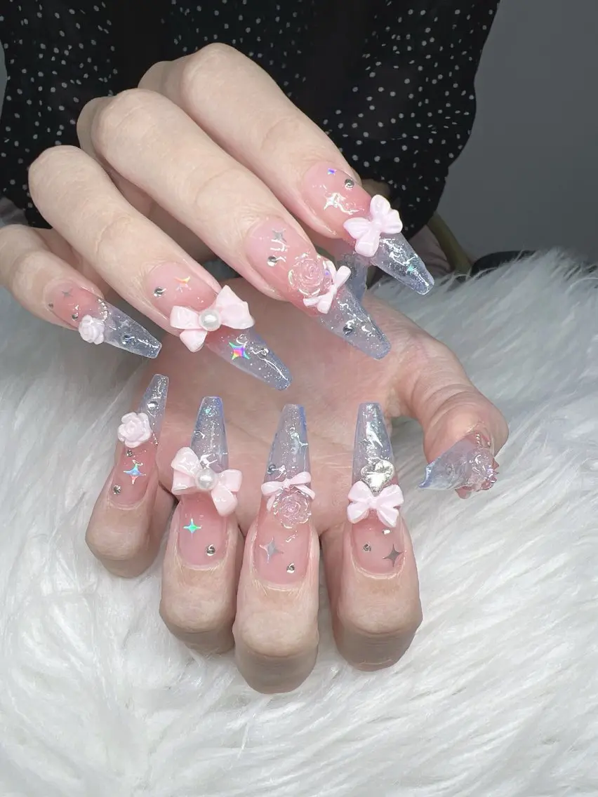 ネイル ハンドネイル Lee Nails チップ長さだし専門店のネイルデザイン