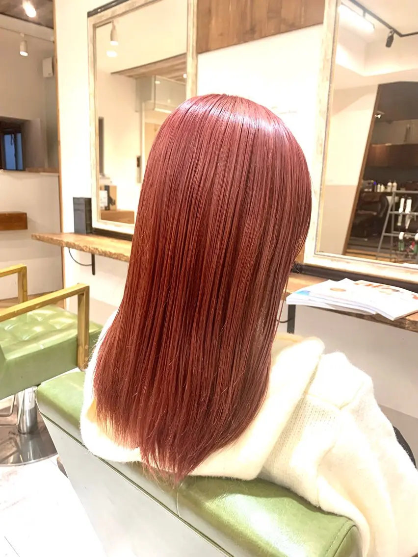 セミロング カラー rinrin 天文館のヘアスタイル