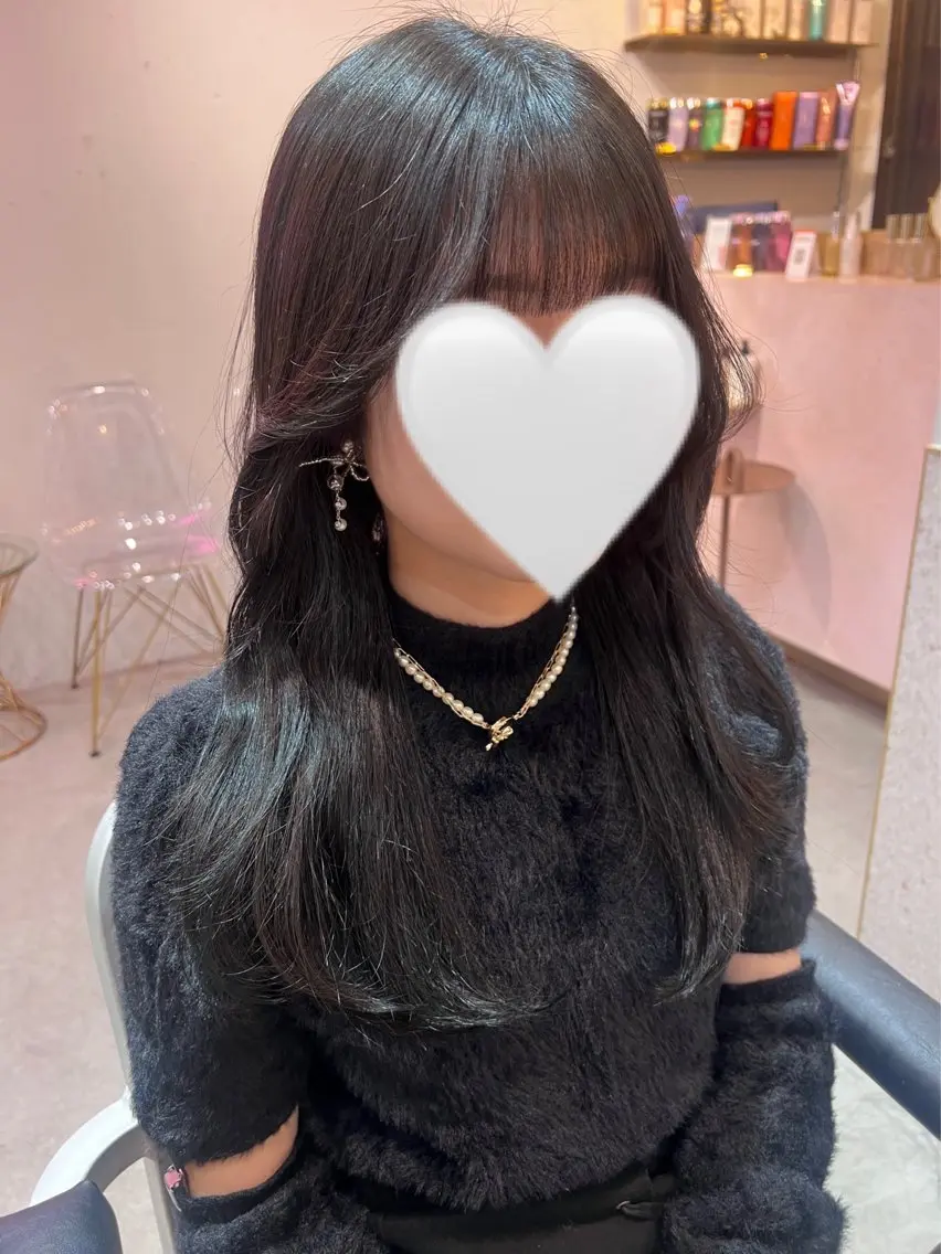 ロング 🎀しゅな/韓国 レイヤー/透明感♡のヘアスタイル