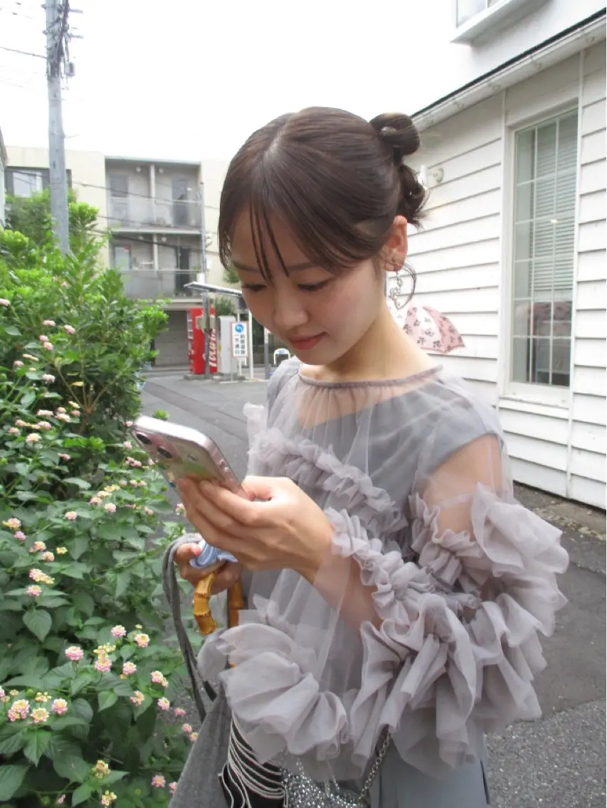 ロング カラー ヘアアレンジ ヘアセット mina 🌷のヘアスタイル