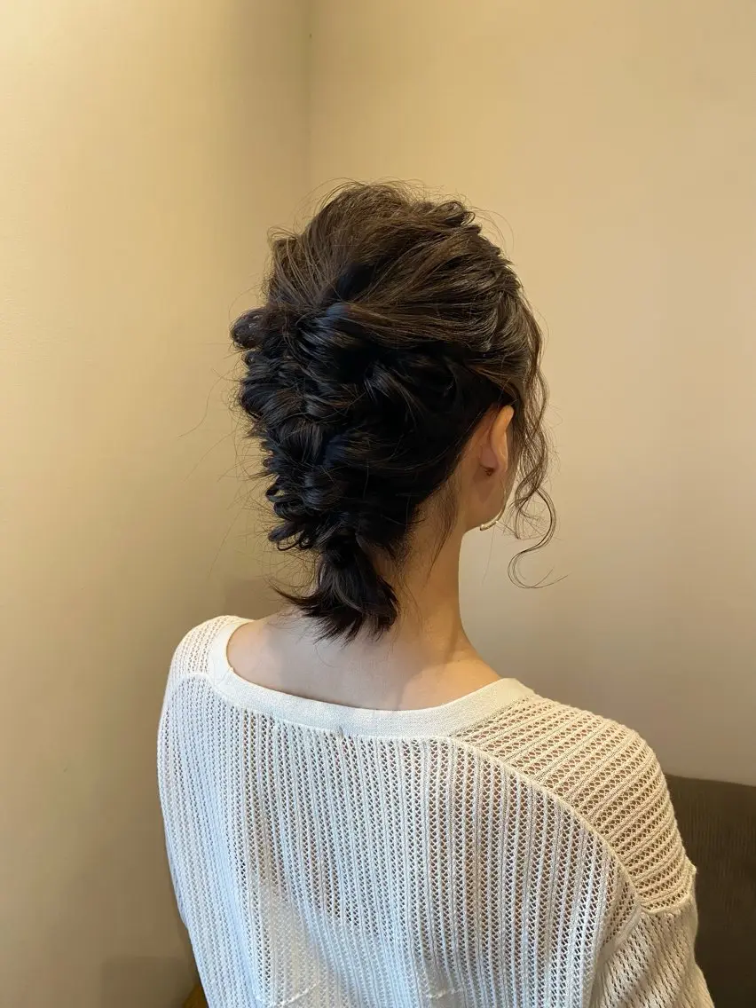 ミディアム ヘアアレンジ ヘアセット ENIF ヤマグチアツコのヘアスタイル