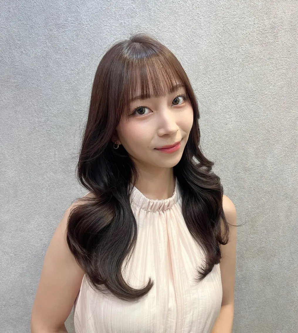 ❤️人気NO.1✨髪質改善✨色持ち抜群✨ダメージなしイノアカラー+韓国風カット+3種類の高保湿スチームトリートメントの写真