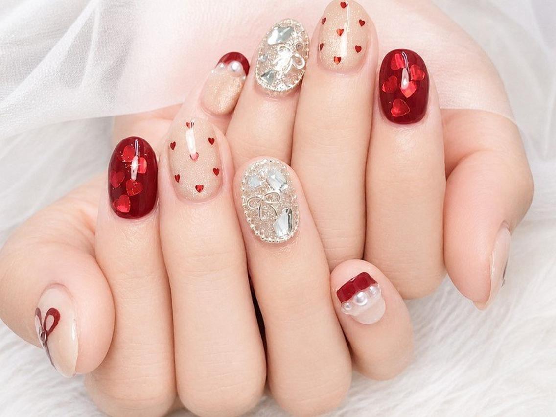 ネイル ガーリー ハンドネイル Lili Nail Studio西荻窪店のネイルデザイン