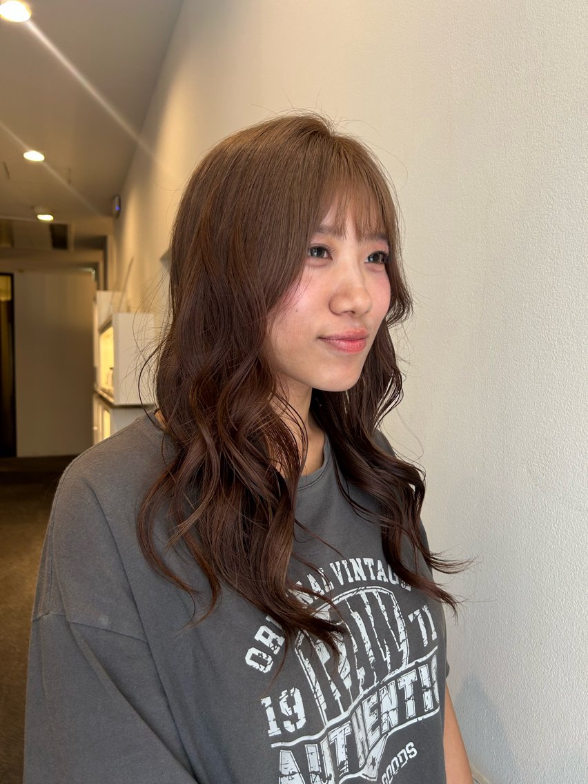 ロング カラー ブラウンカラー ハイトーンカラー ナチュラルブラウン haruno/東大阪 /カラーモデルのヘアスタイル