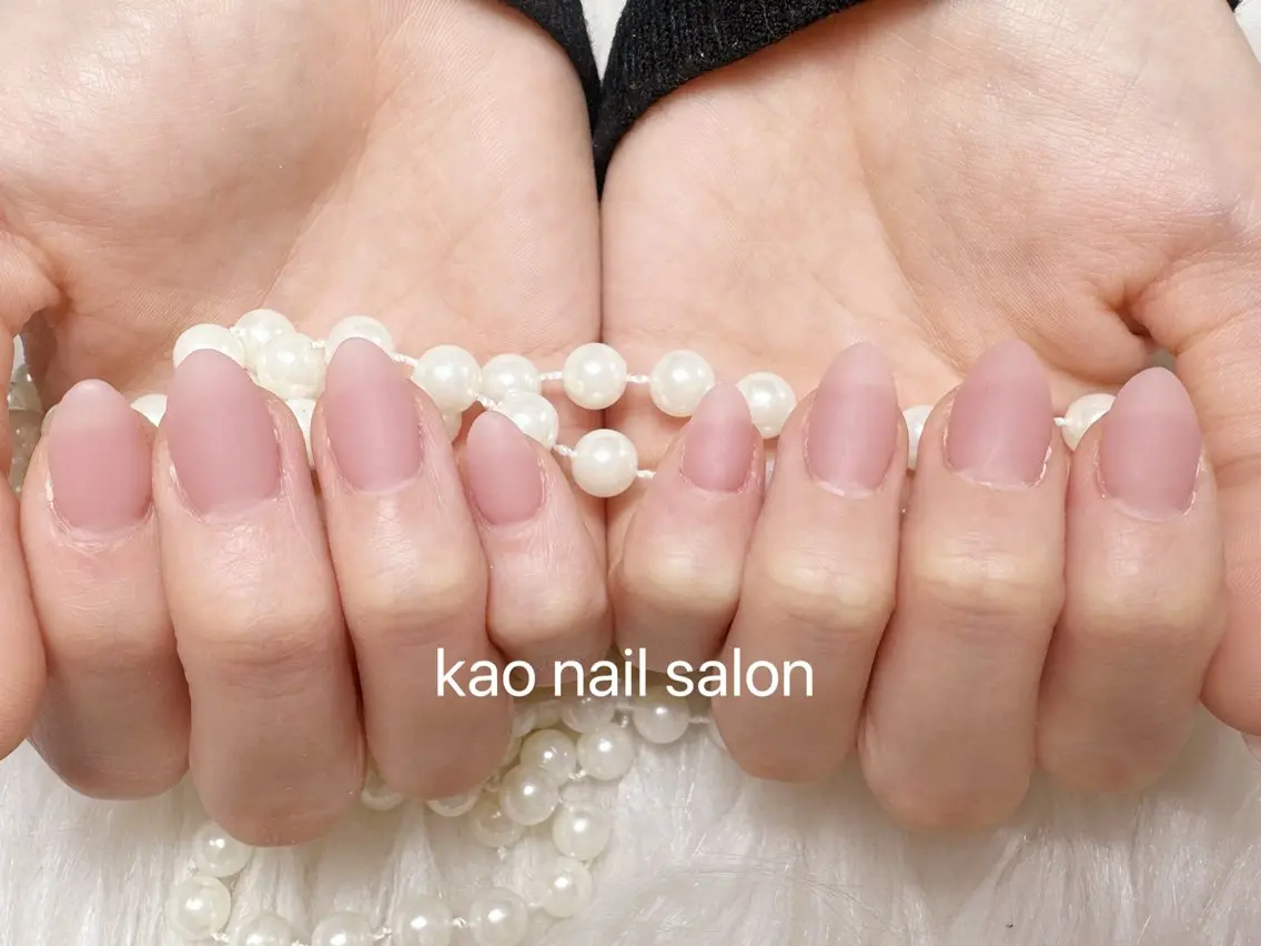 ネイル マットネイル ハンドネイル kao nail マグネット/長さだしのネイルデザイン