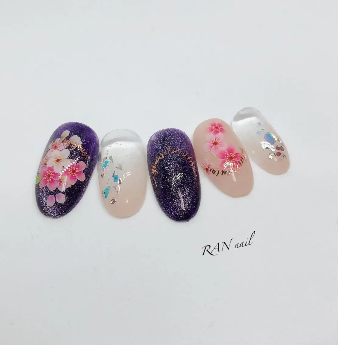ネイル 桜ネイル 入学式 フットネイル 卒業式 オフィスネイル ハンドネイル フットネイル RAN nailのネイルデザイン