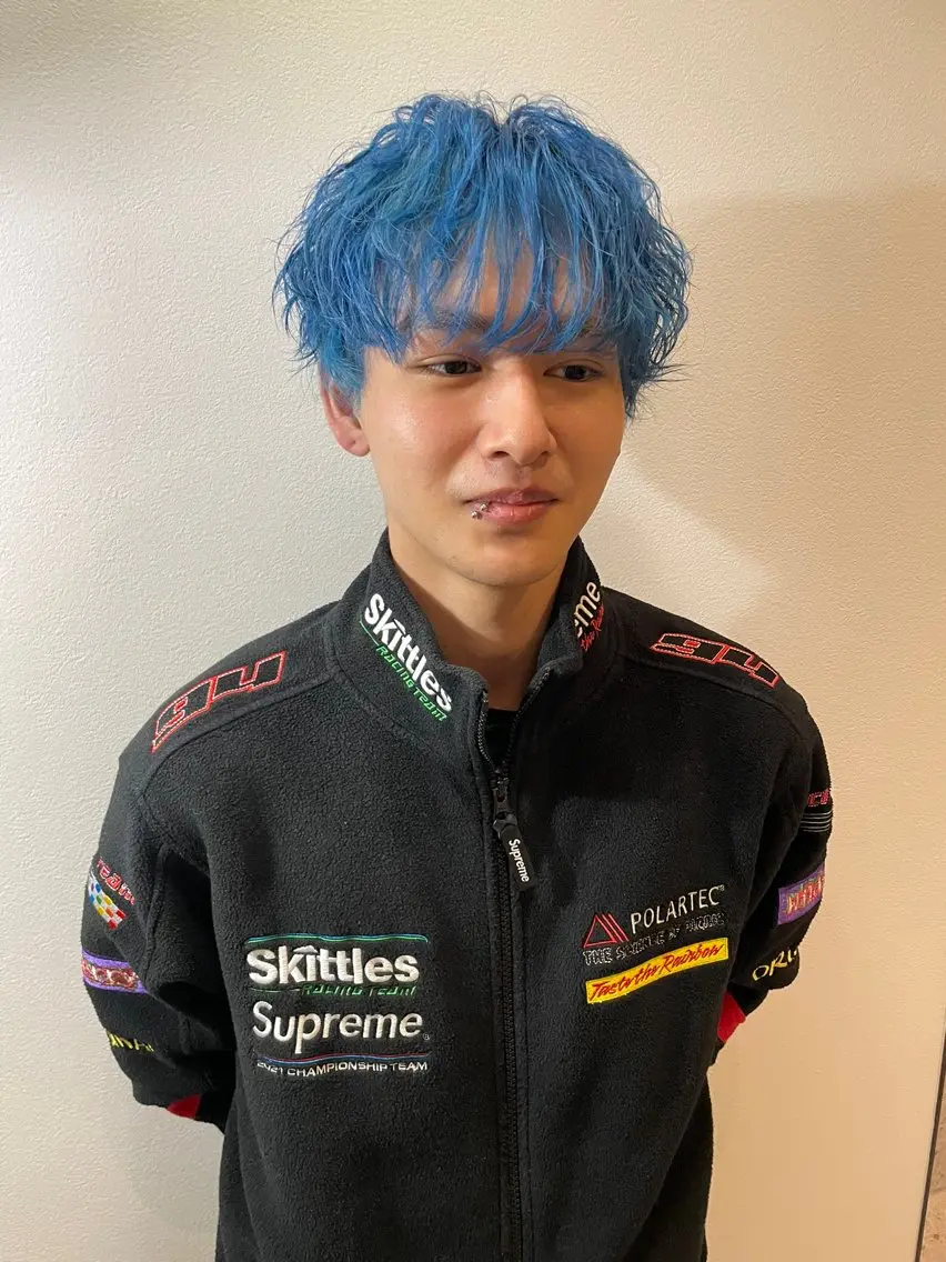 ヘアアレンジ メンズ メンズブリーチ カット ヘアカラー 宇野 颯太のヘアスタイル