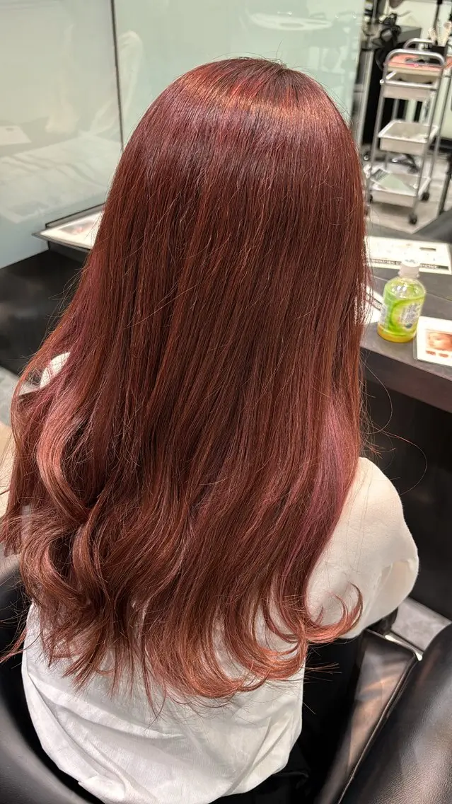 ロング ヘアカラー 林 美月のヘアスタイル