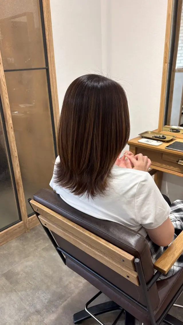 ミディアム カラー ヘアカラー 【yuni】 Meiのヘアスタイル