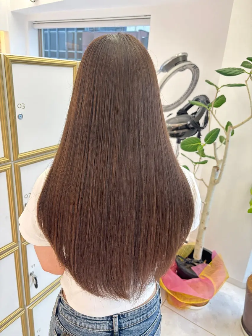ロング カラー ブリーチ 透明感カラー ダブルカラー ブリーチなしカラー ヘアカラー 💐レイヤー/透明感 カラー💐智口彩香のヘアスタイル
