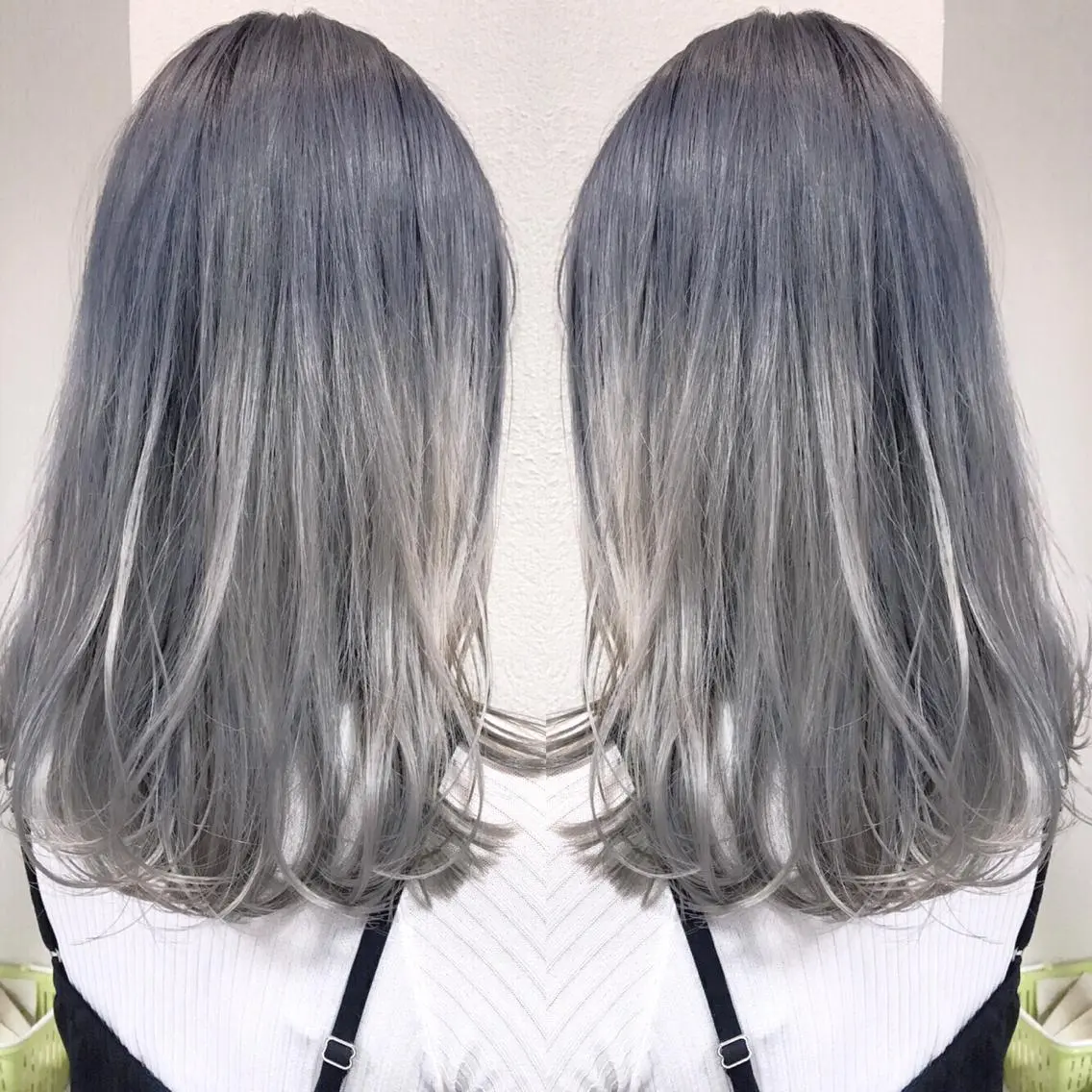 ミディアム カラー シールエクステ⭐️ オオミタクヤのヘアスタイル