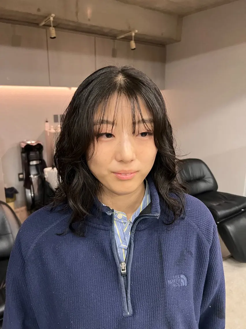 ミディアム パーマ ショートボブ/似合 わせショート/表参道のヘアスタイル