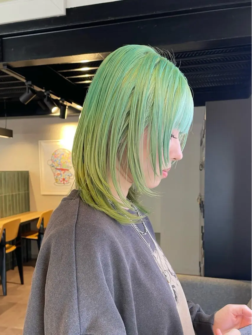ミディアム カット ヘアカラー トリートメント 宇野 圭一のヘアスタイル