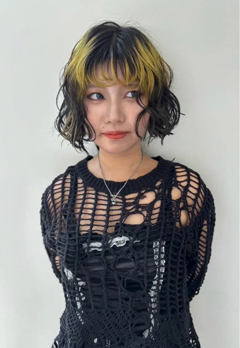 パーマ RIN パーマ/暖色カラーのヘアスタイル