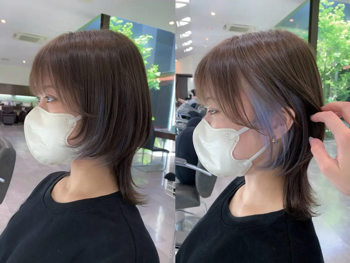 カット×ポイントブリーチ×カラー×トリートメントの写真