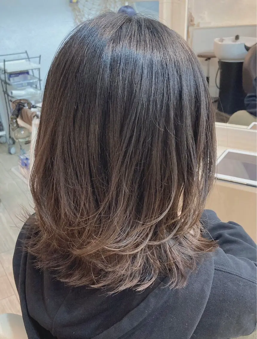 ミディアム 髪質改善🍀レイヤー 髙橋青心奏のヘアスタイル