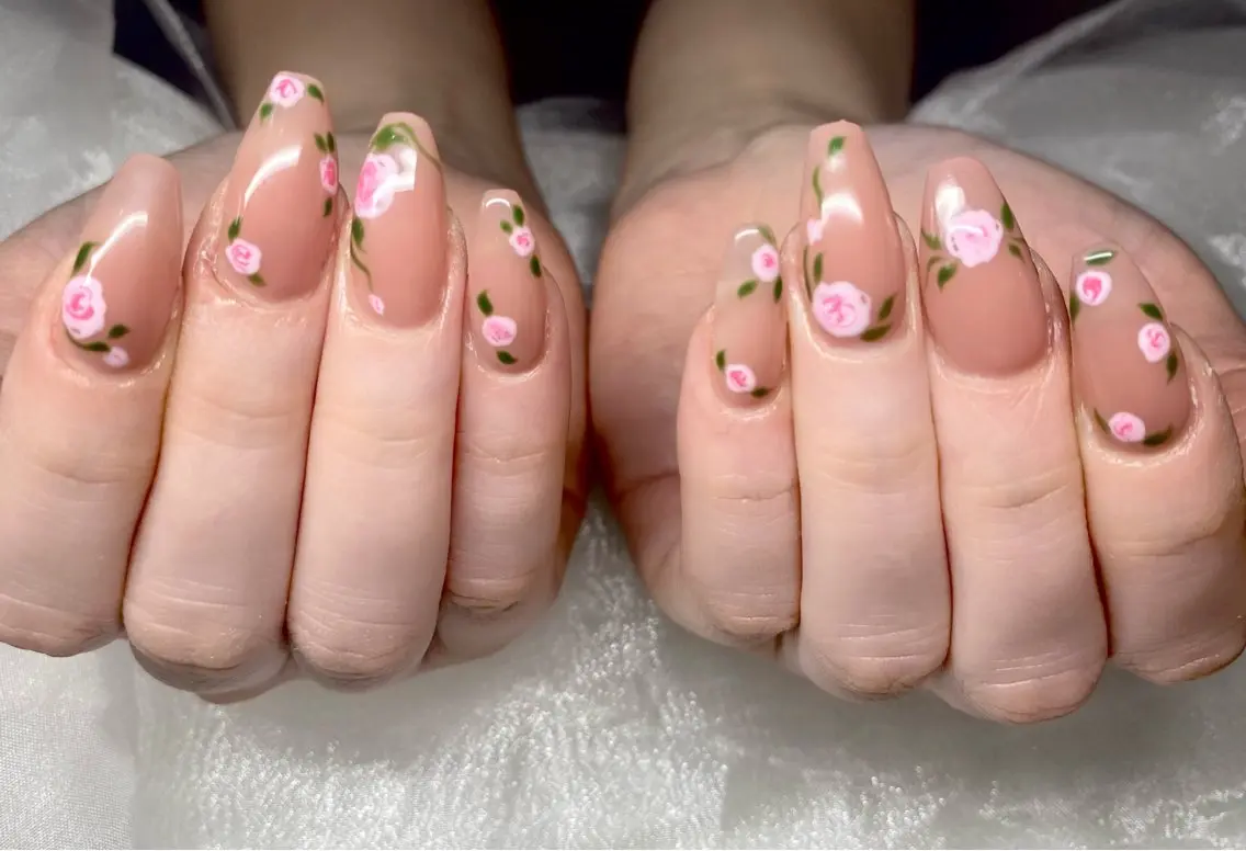 ネイル 春ネイル ハンドネイル ハンドケア Hi beauty 渋谷のネイルデザイン