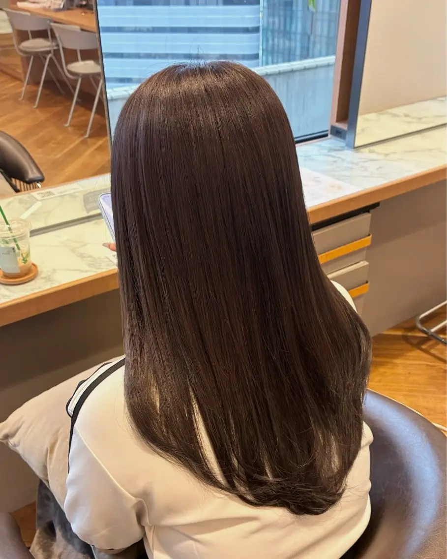 ロング カラー カット 山本 睦のヘアスタイル