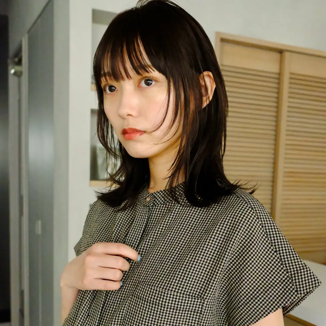 セミロング カット ヘアカラー 透明感カラー/似合わ せカット/地毛戻しのヘアスタイル