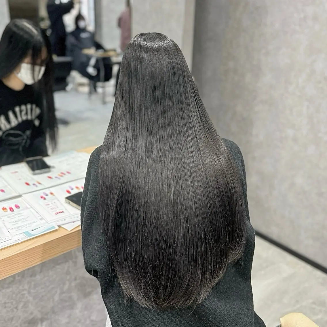 ロング 髪質改善 縮毛矯正 トリートメント 酸性ストレート 縮毛矯正 すずきなつき 縮毛矯正🐰🌙のヘアスタイル