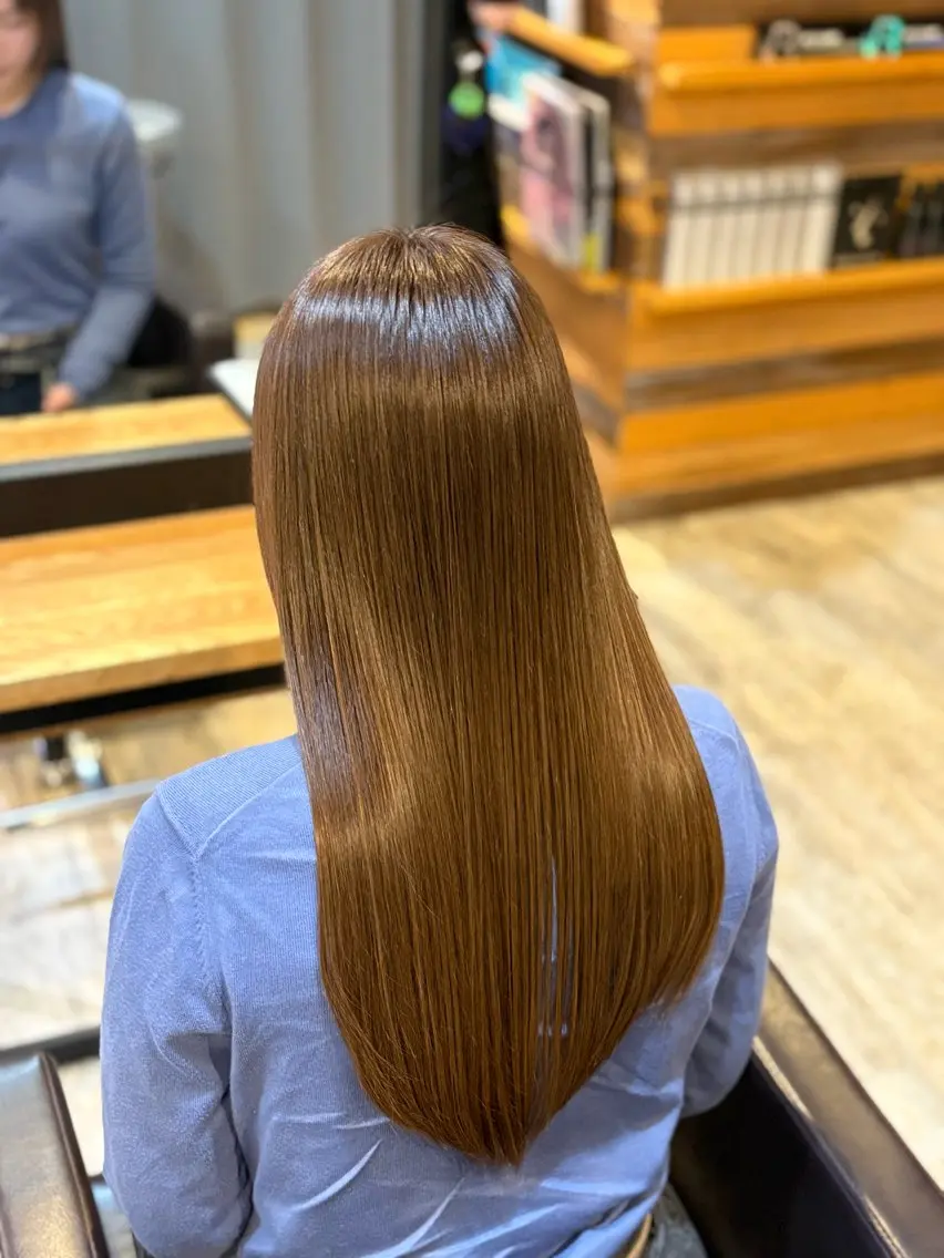 ロング カラー カット ヘアカラー 艶カラー 藤澤さくらのマツエク・マツパデザイン