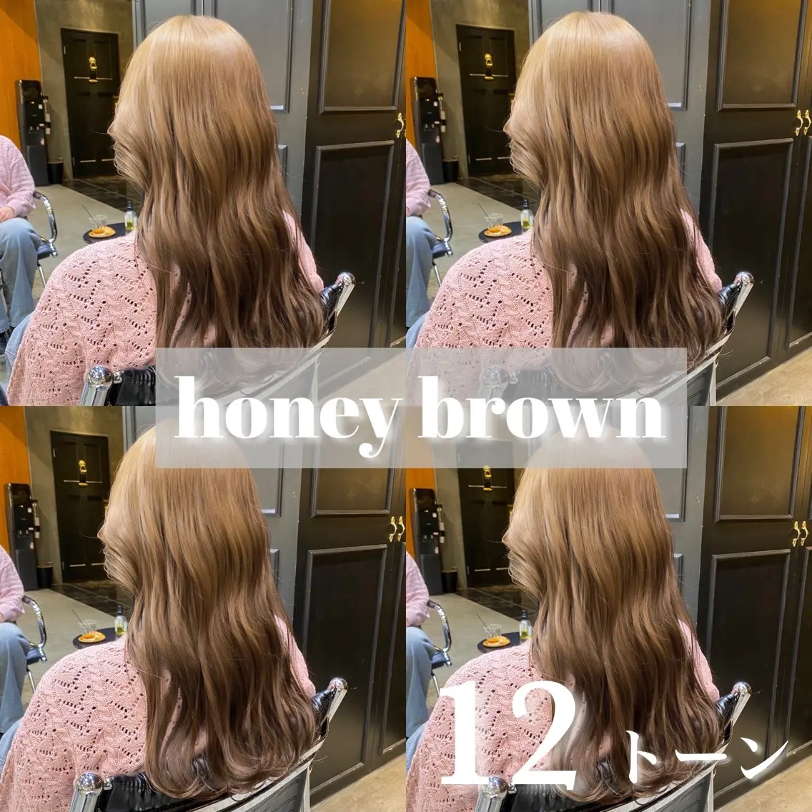 セミロング カラー ブリーチ ブラウンカラー ダブルカラー ブリーチなしカラー カット ヘアカラー 透明感カラー🌿 グレージュ🐺陽介のヘアスタイル