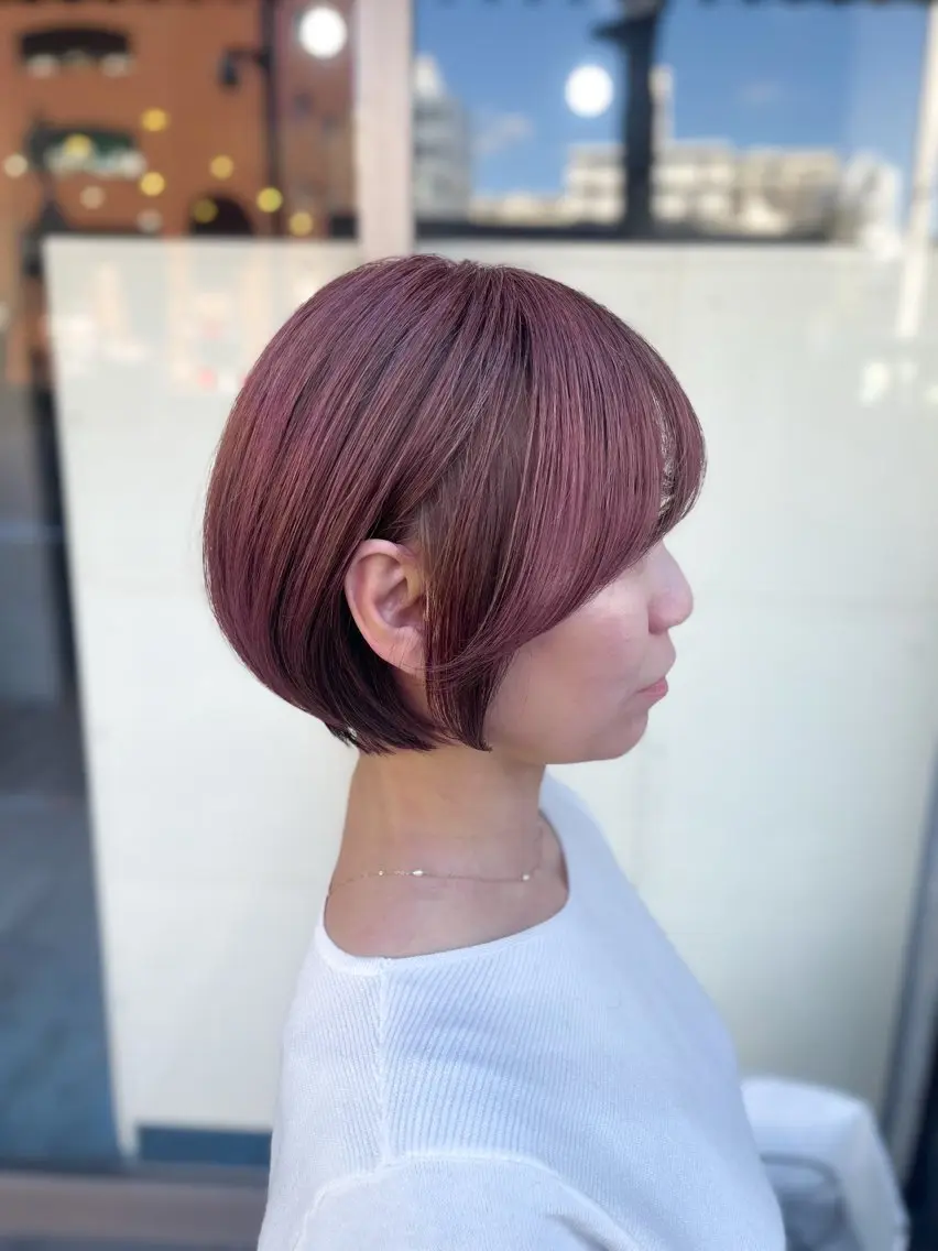 ショート カラー SHUN/韓国/ レイヤー/透明感🖤のヘアスタイル