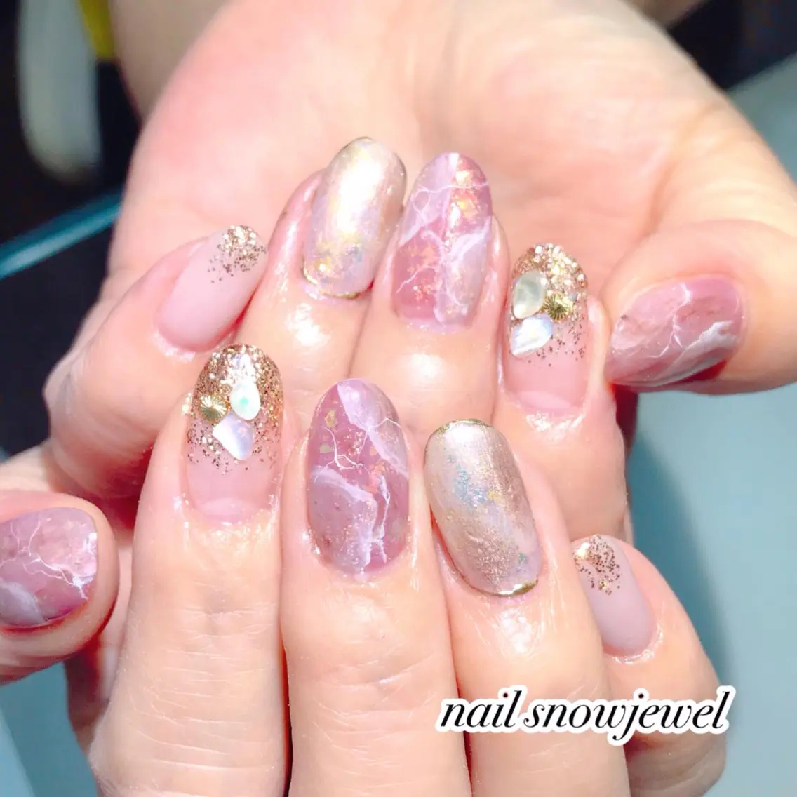ネイル ハンドネイル nail snowjewelのネイルデザイン