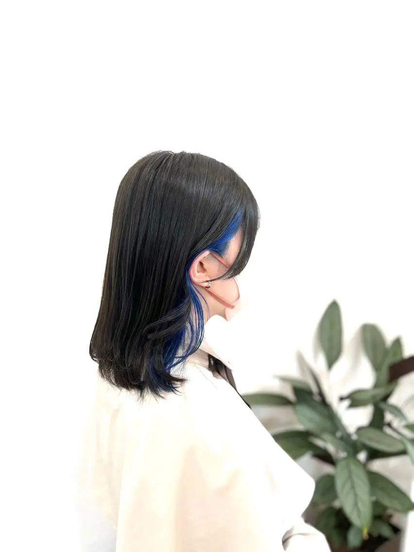 セミロング カラー 堀 大輔のヘアスタイル