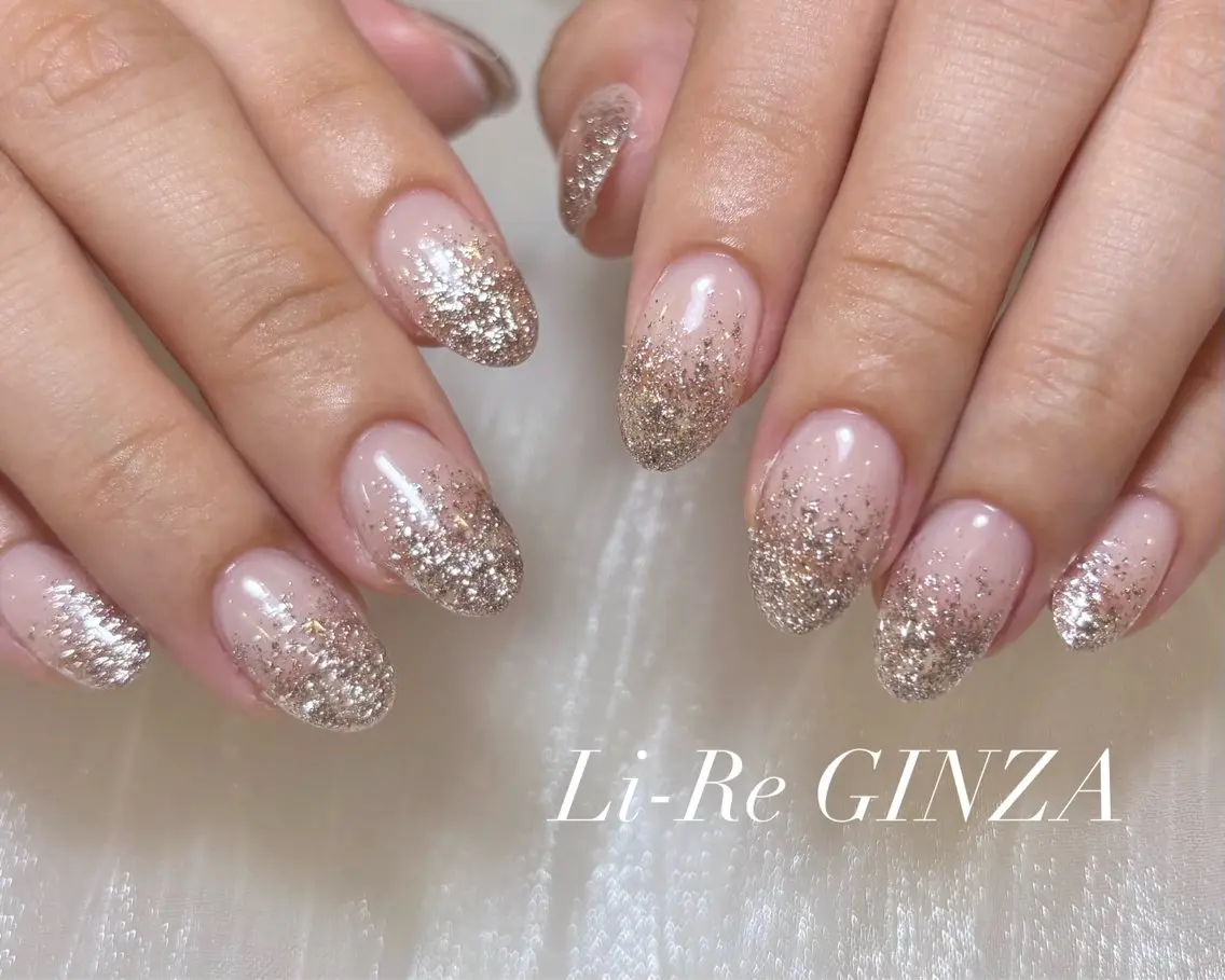 セミロング ハンドネイル Li-Re GINZAのネイルデザイン