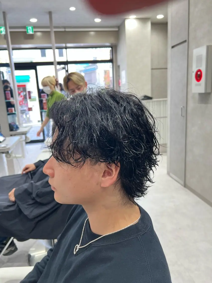 パーマ メンズ カット パーマ SENA 再現性 パーマと縮毛矯正のヘアスタイル
