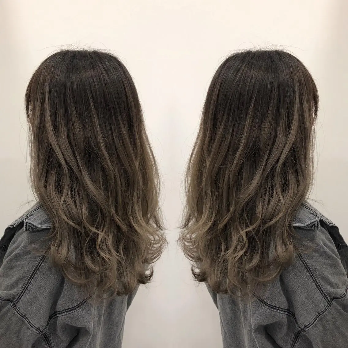 カラー バレイヤージュ グラデーションカラー ヘアカラー 得能 雅人のヘアスタイル