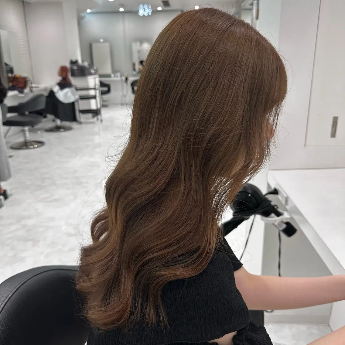 ミディアム カラー カット ヘアカラー トリートメント ヘッドスパ ヘアセット ♡上品韓国髪♡ブラ ウン/SAYATOのヘアスタイル