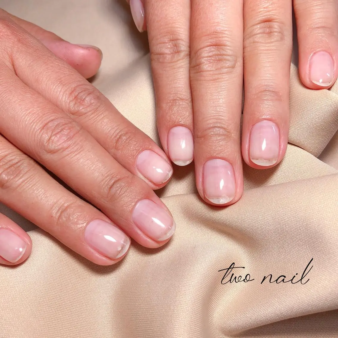 ネイル アートネイル フットネイル ハート ニュアンスネイル ホワイト ハンドネイル two nailのネイルデザイン