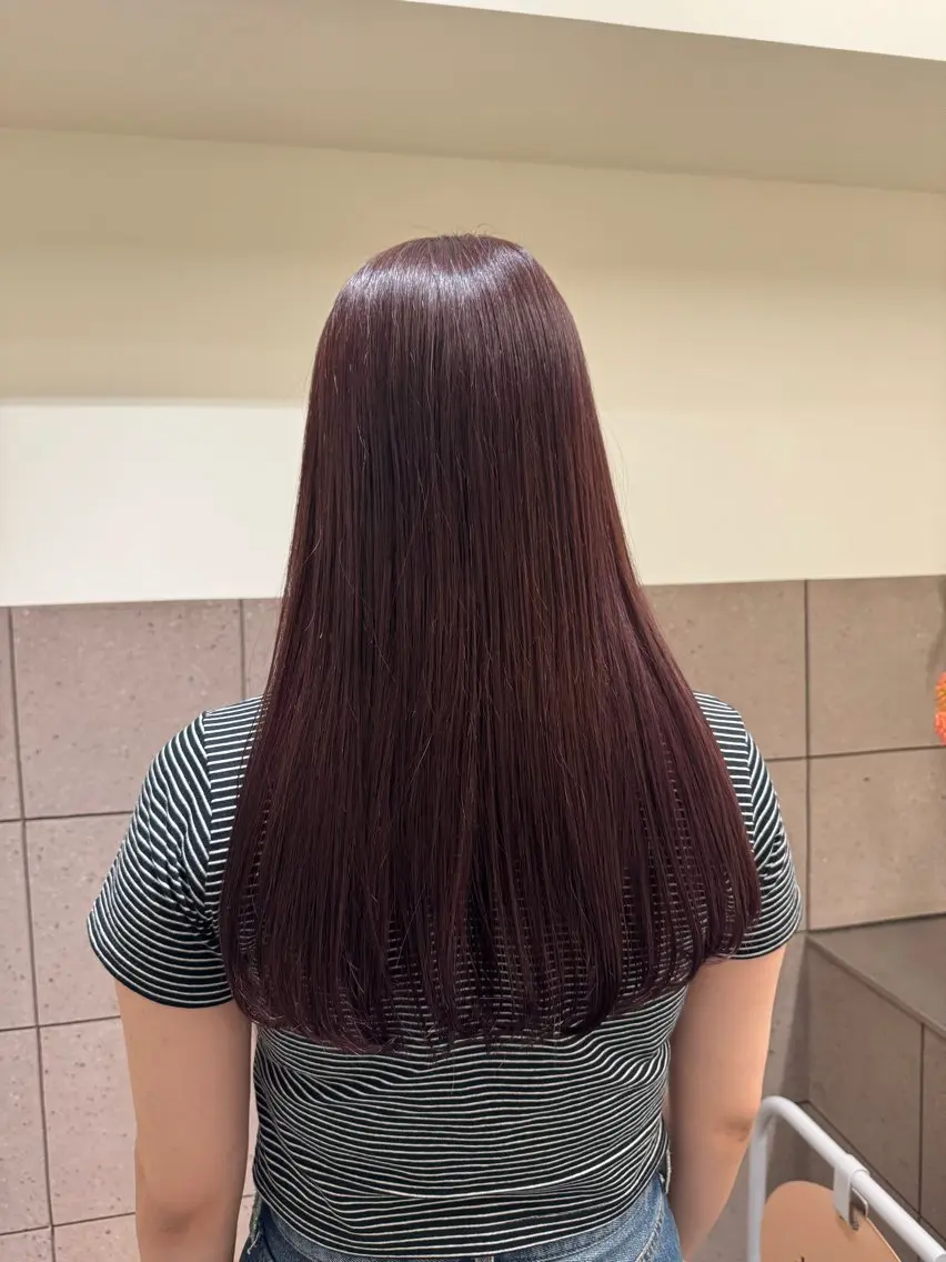 ロング カラー ゆ う あのヘアスタイル