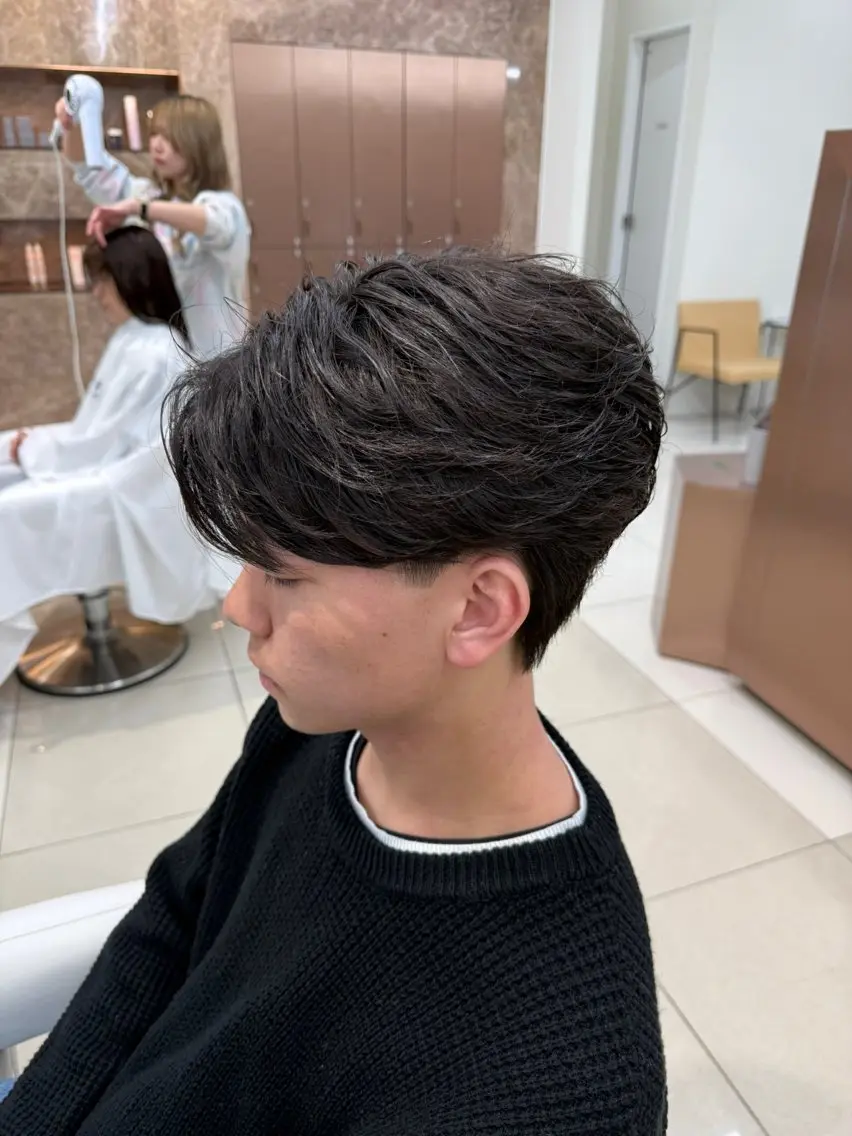パーマ メンズ カット パーマ メンズ特化美容師 /真家雅樹🔥のヘアスタイル