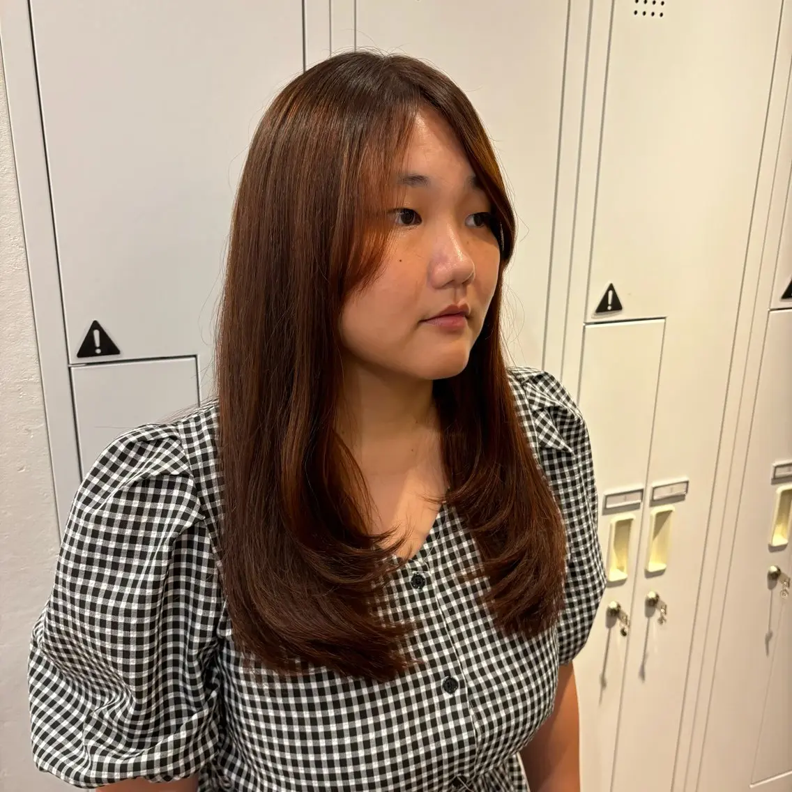 ロング カラー レイヤーカット 祝 莉子のヘアスタイル