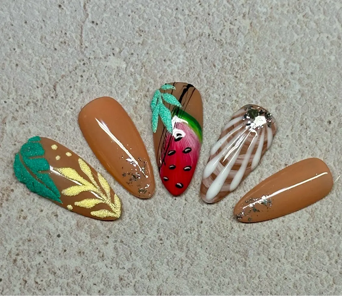 ネイル アートネイル マグネットネイル ニュアンスネイル ワンカラーネイル 夏ネイル Mai’s nailのネイルデザイン