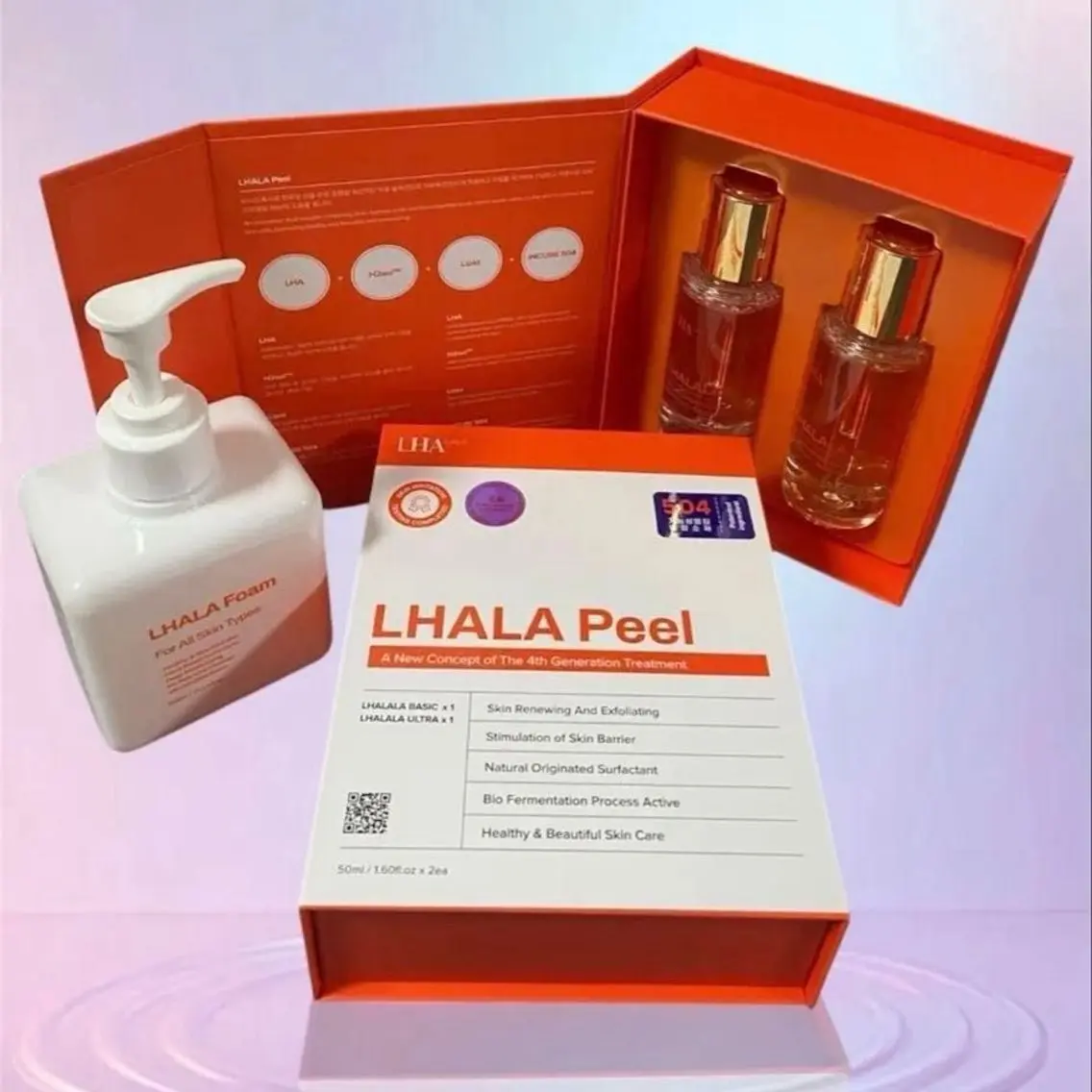 【女性限定】韓国第4世代LHALALA PEEL+小顔リンパドレナージュ付の写真