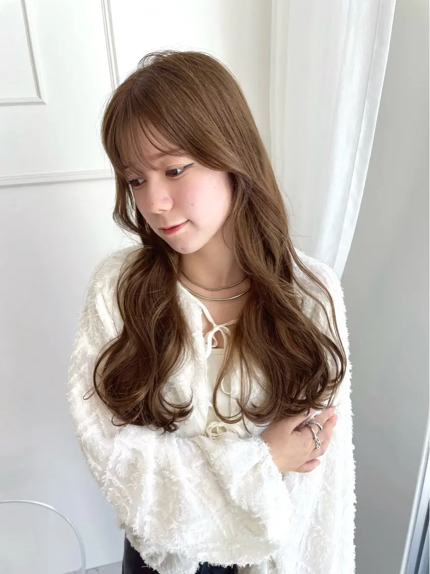 ロング カラー NANO/ ブリーチ×レイヤーのヘアスタイル