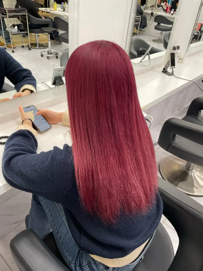 ロング カラー ヘアアレンジ ヘアカラー トリートメント ヘアセット 💗横浜美容室 💗HARUNAのヘアスタイル