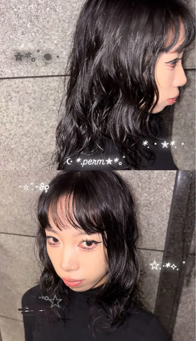 パーマ ストレートパーマ パーマ :)) Konoha⋆｡˚✩のヘアスタイル