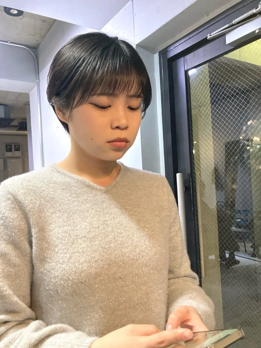 ショート 丸みショート 似合わせカット ショートヘア カット トリートメント 新井 広樹のヘアスタイル