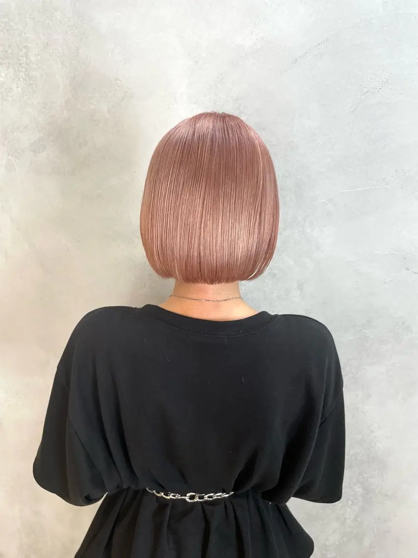 ミディアム ボブ 髪質改善⭐️ 桜場のヘアスタイル