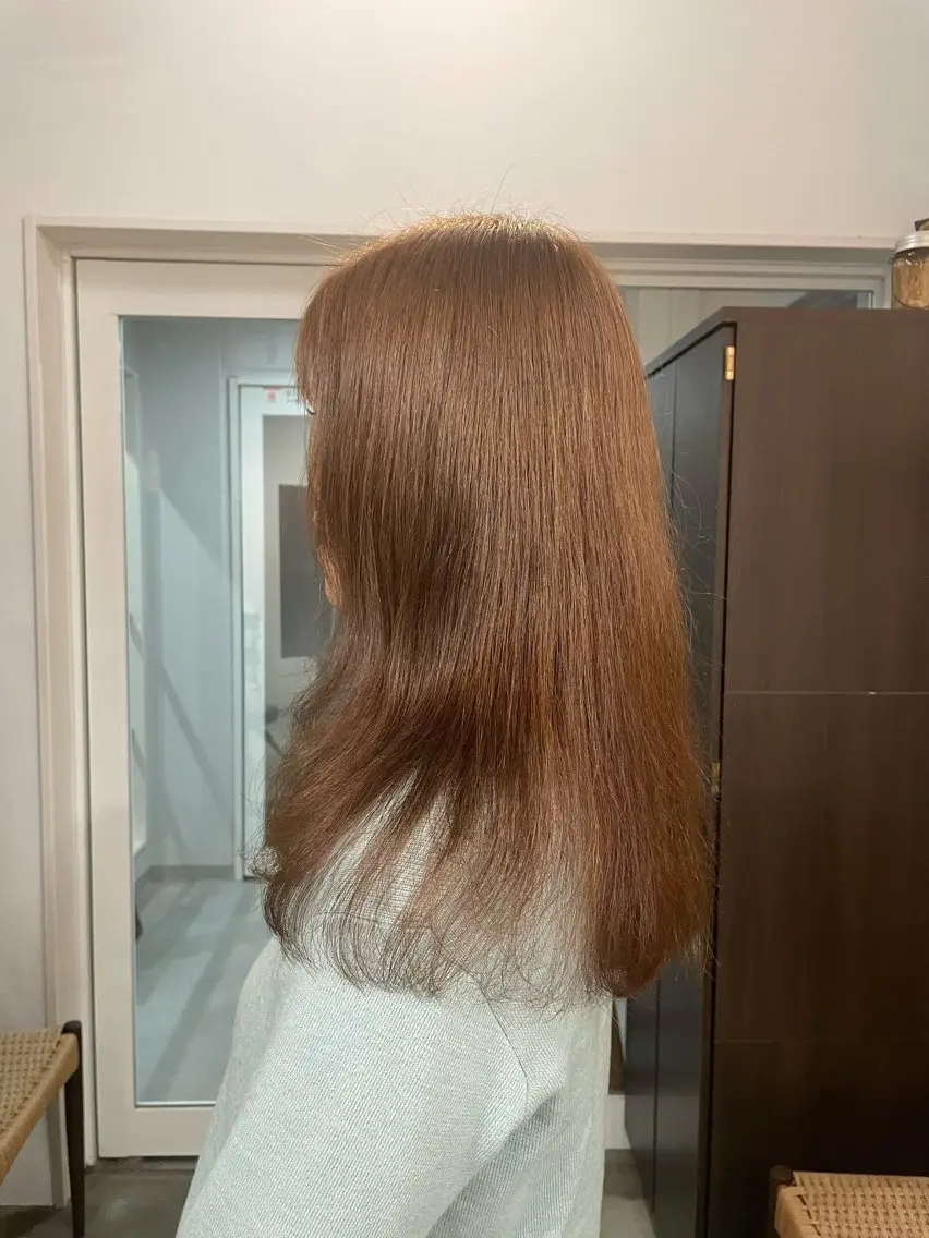 セミロング 顔周りカット レイヤーカット カット強化中🤎 原亜希子のヘアスタイル