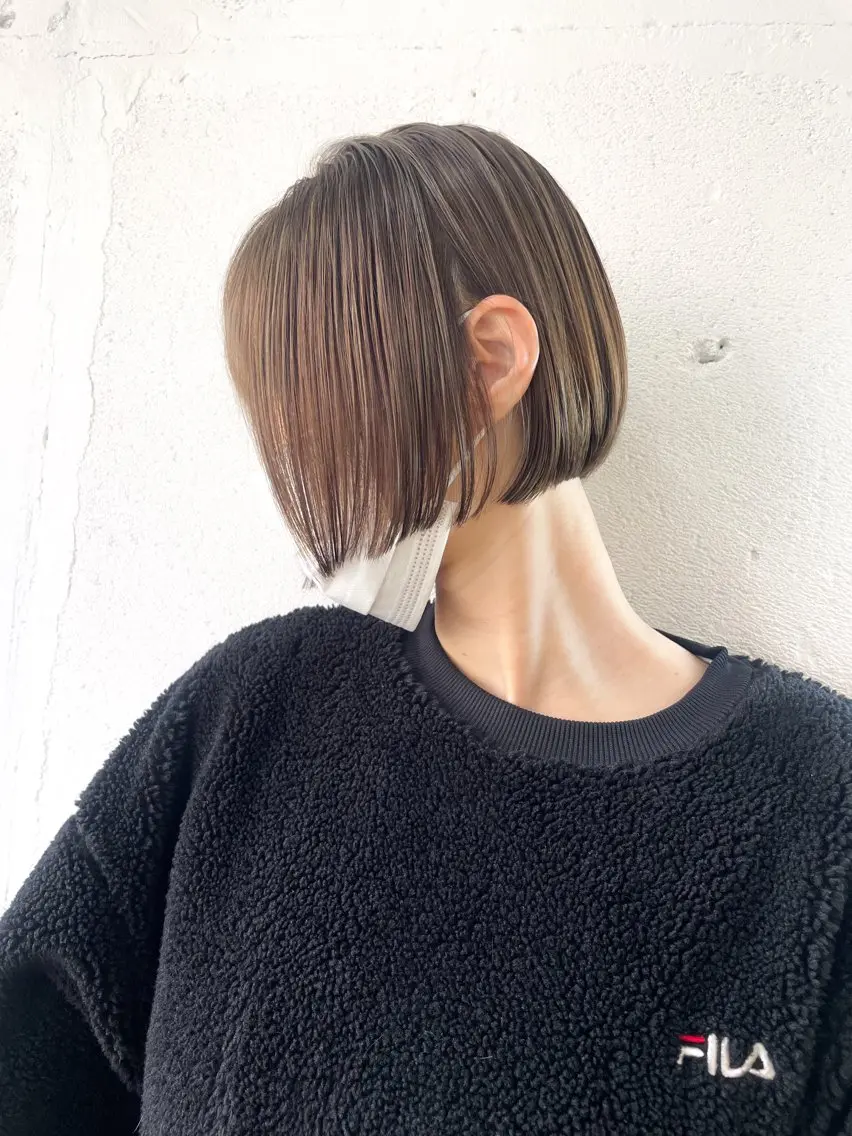 ショート カット ヘアカラー トリートメント ショート✨ボブ✨代表 新田見美仁のヘアスタイル