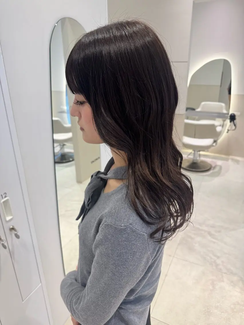 ミディアム 🎀京都暖色/ 艶髪縮毛/funaのヘアスタイル